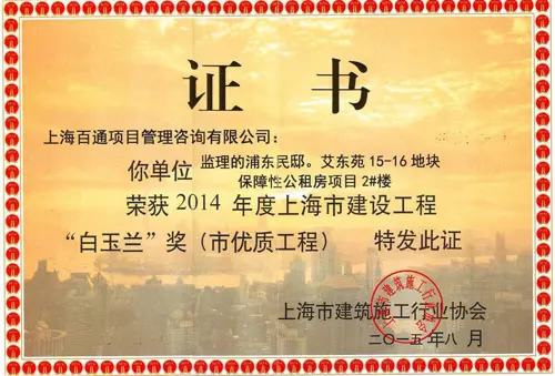 白玉兰奖-艾东苑15-16地块保障性公租房徐敏2#楼